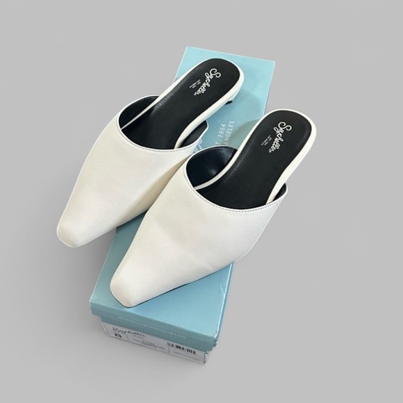 Seychelles-white Elixer Mules-size 8-Brand New Retail $129 - Picture 1 of 7
